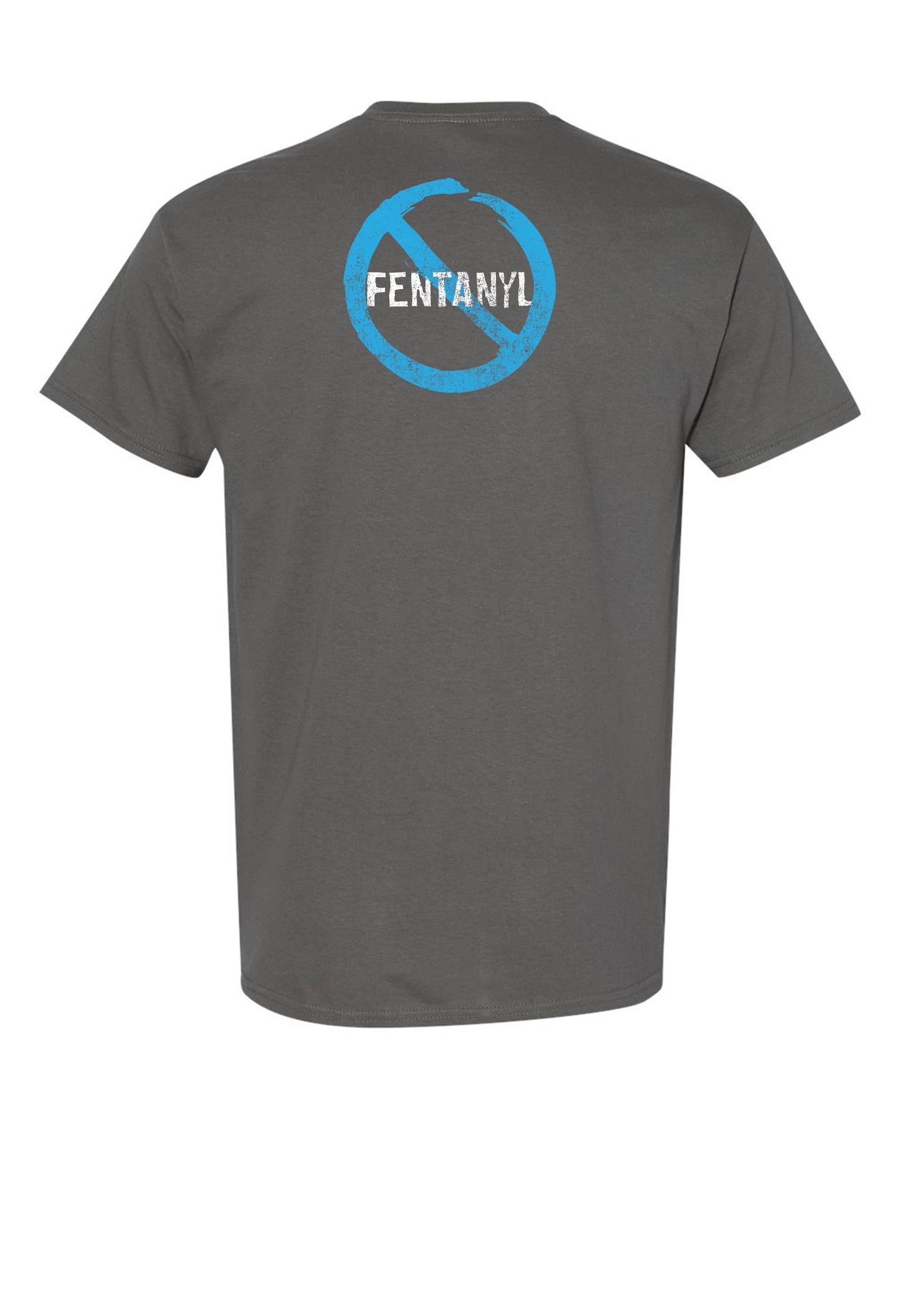 STOP TAKING PERC 30s Tee (Charcoal/Blue) DISTRESSED