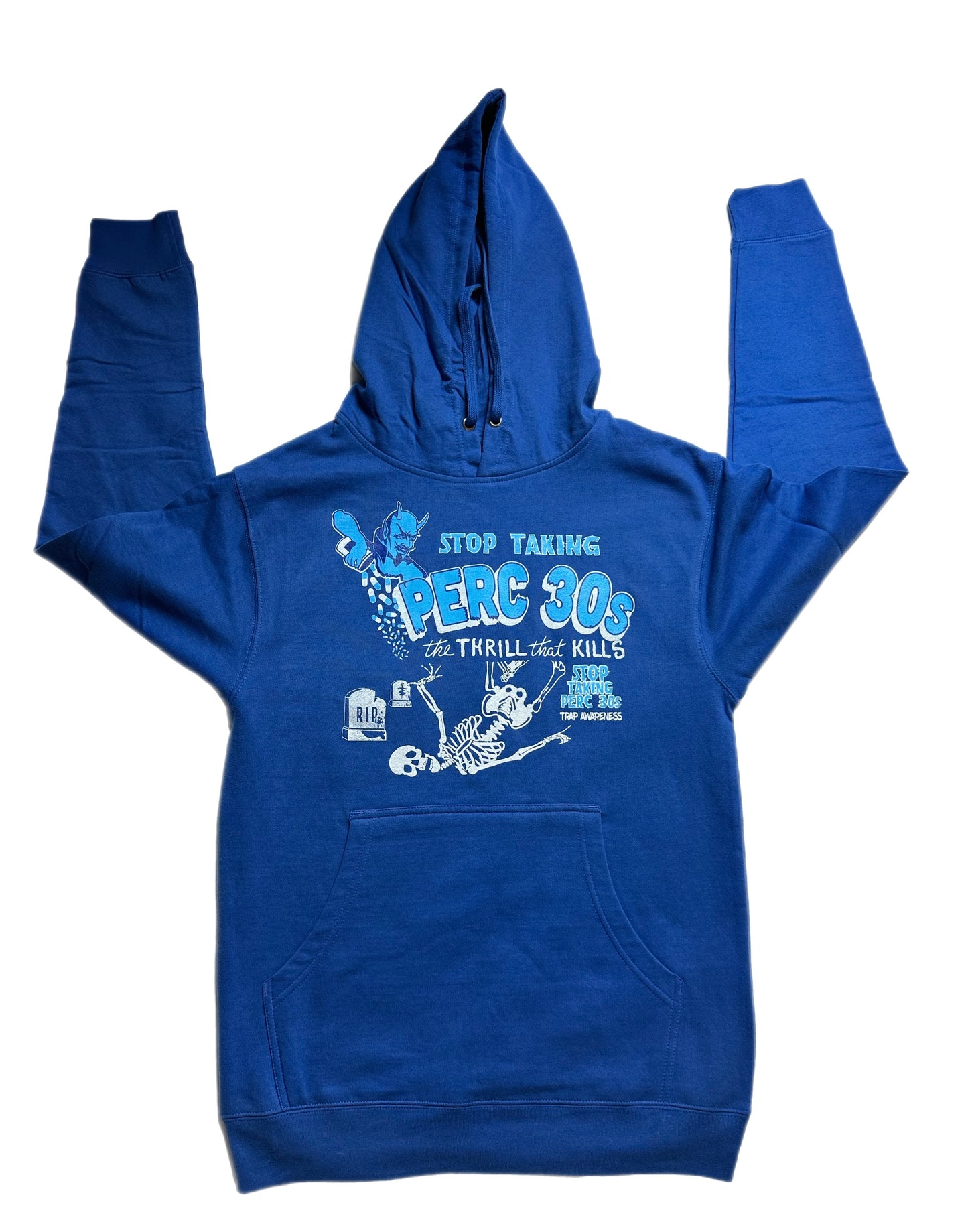 STOP TAKING PERC 30s HOODIE (Royal) LIMITED