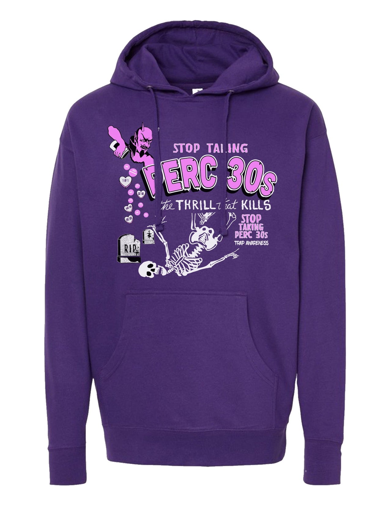 STOP TAKING PERC 30s HOODIE (Purple/Pink)