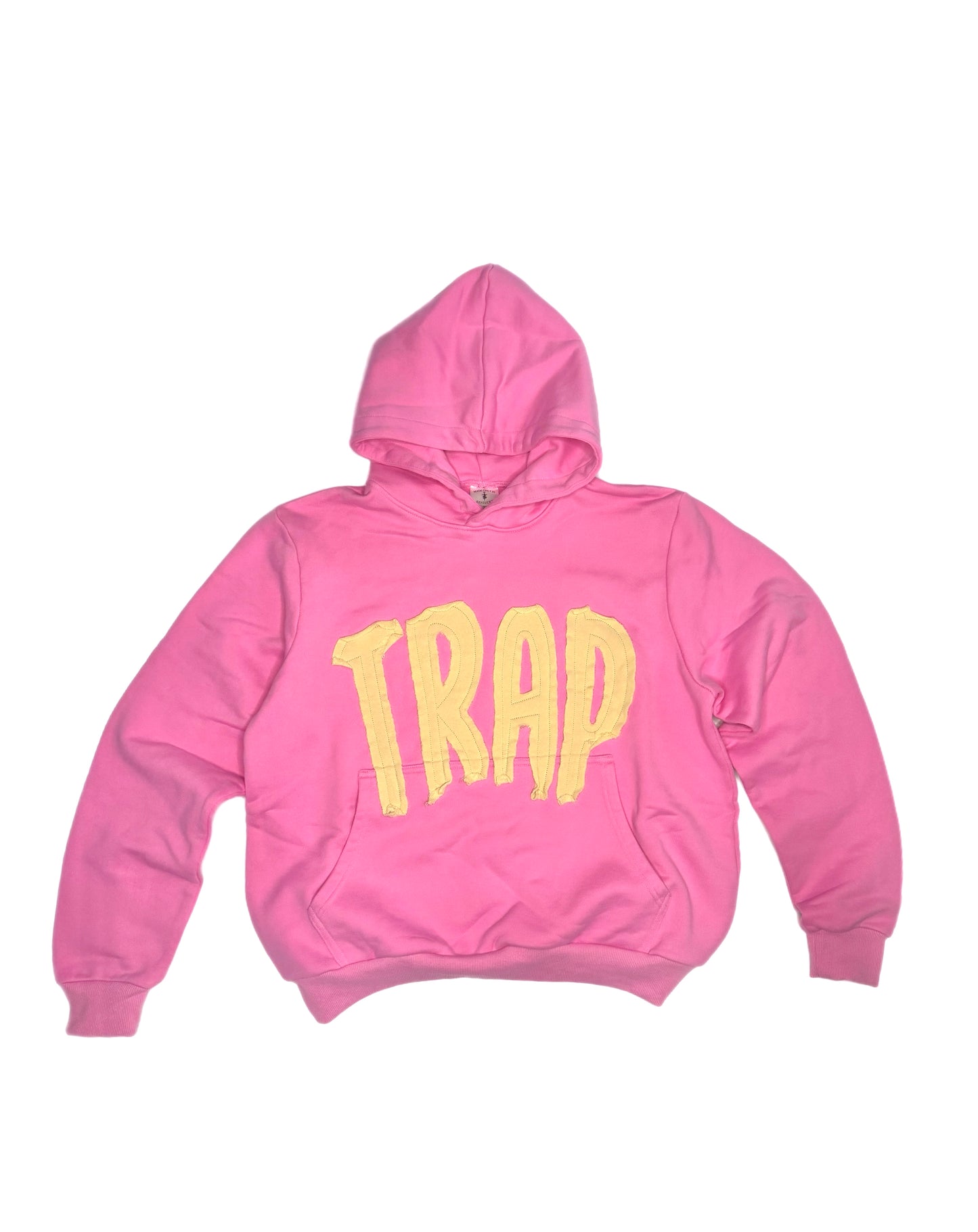 T.R.A.P HOODIE (Pink/ Cream)