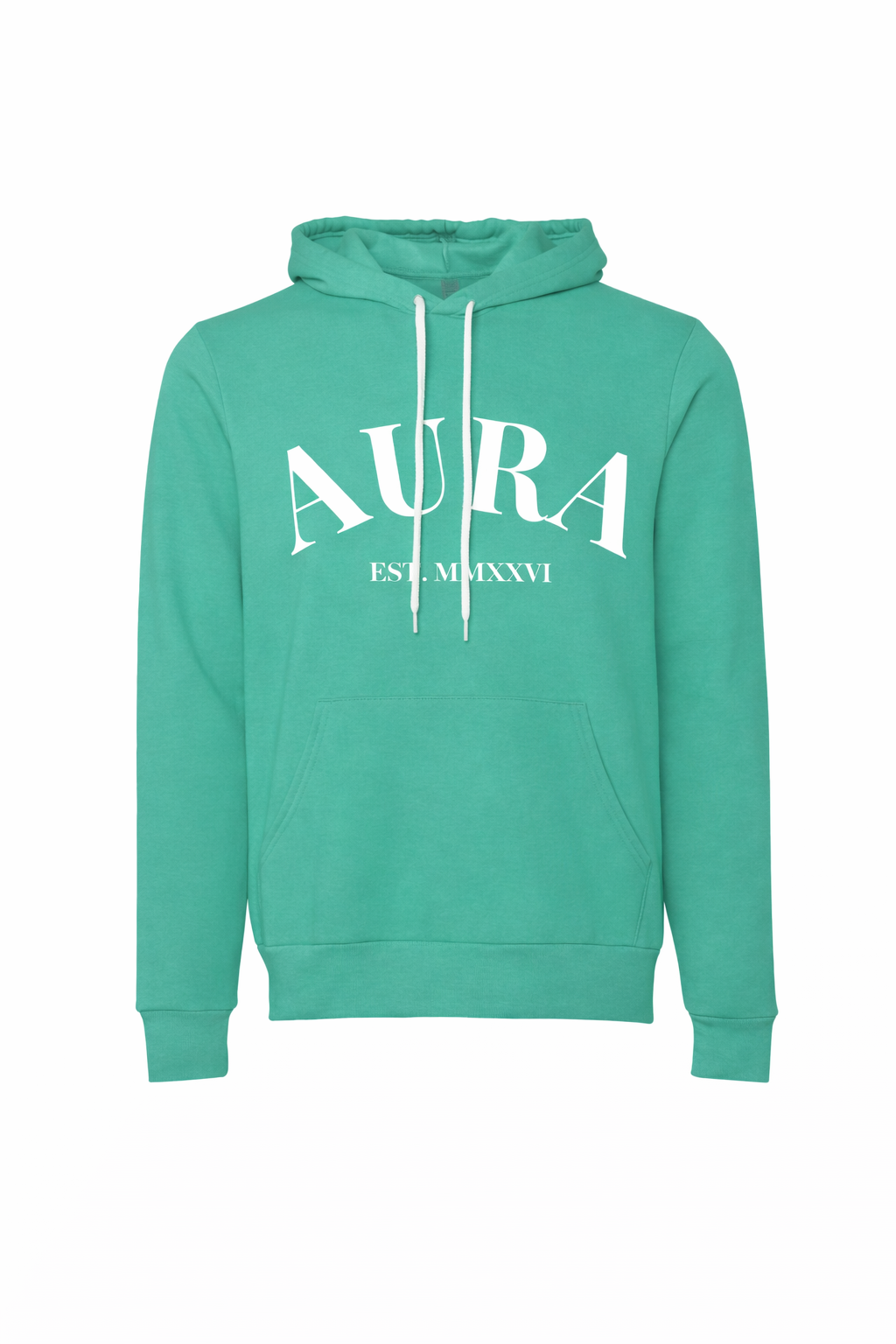 AURA HOODIE (Turquoise/ White)
