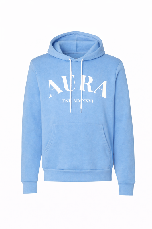 AURA HOODIE (Baby Blue/ White)