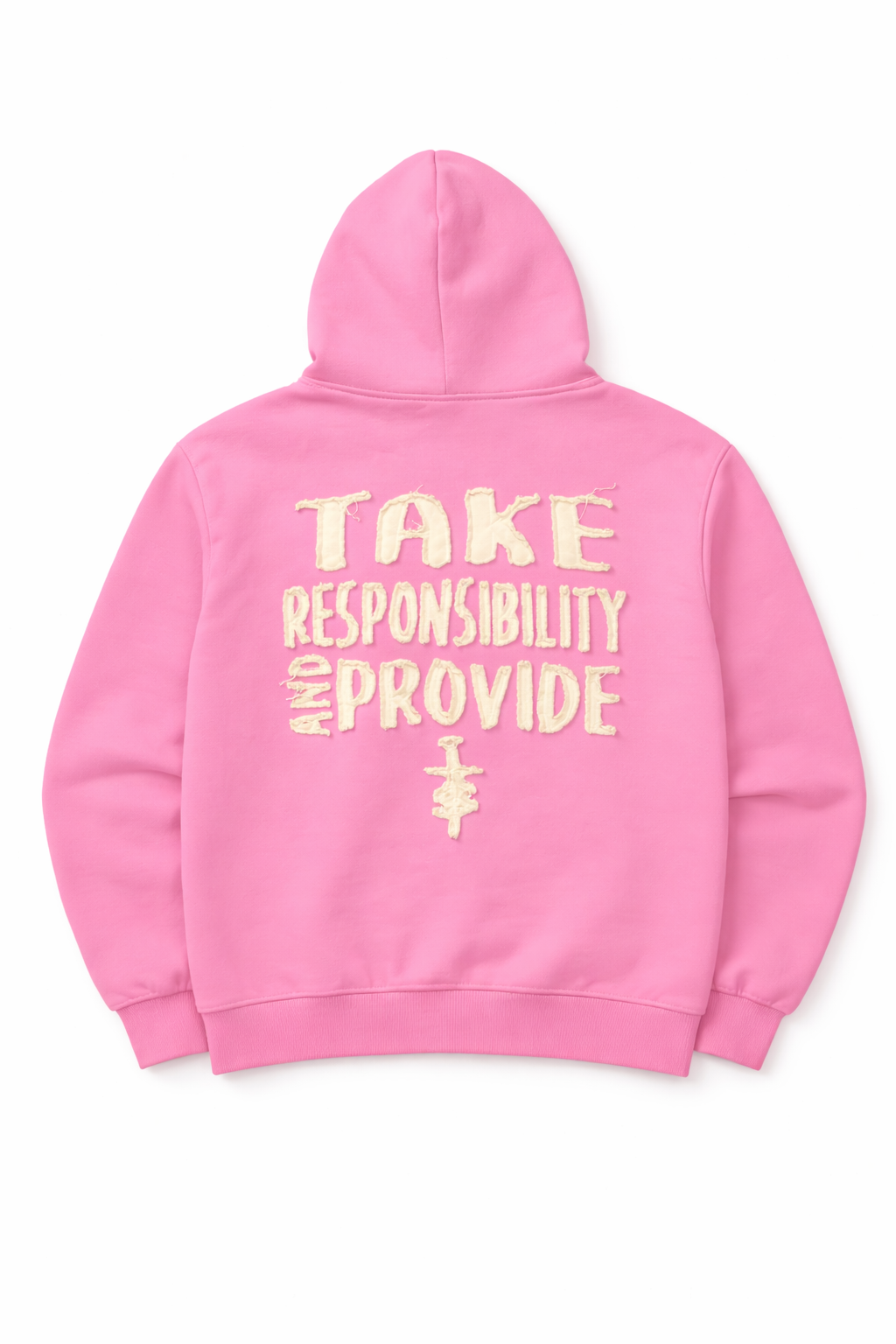 T.R.A.P HOODIE (Pink/ Cream)