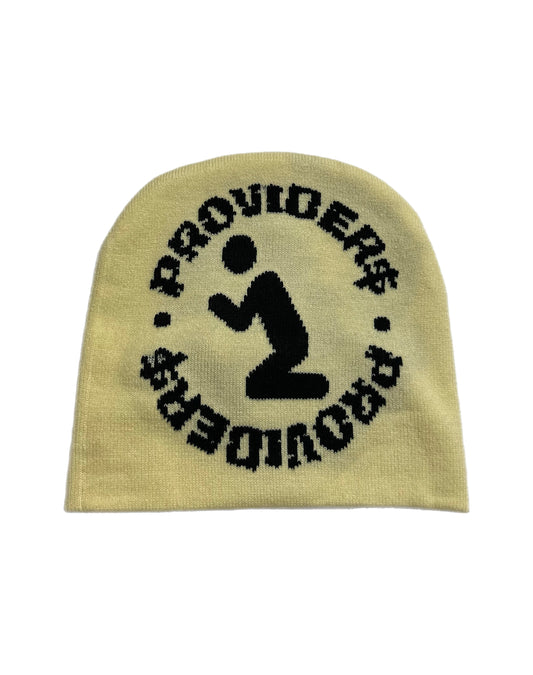 PROVIDER$ BEANIE (Cream/Black)